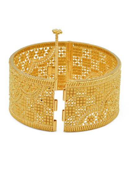 22ct Gold Patta Screw Bangle
