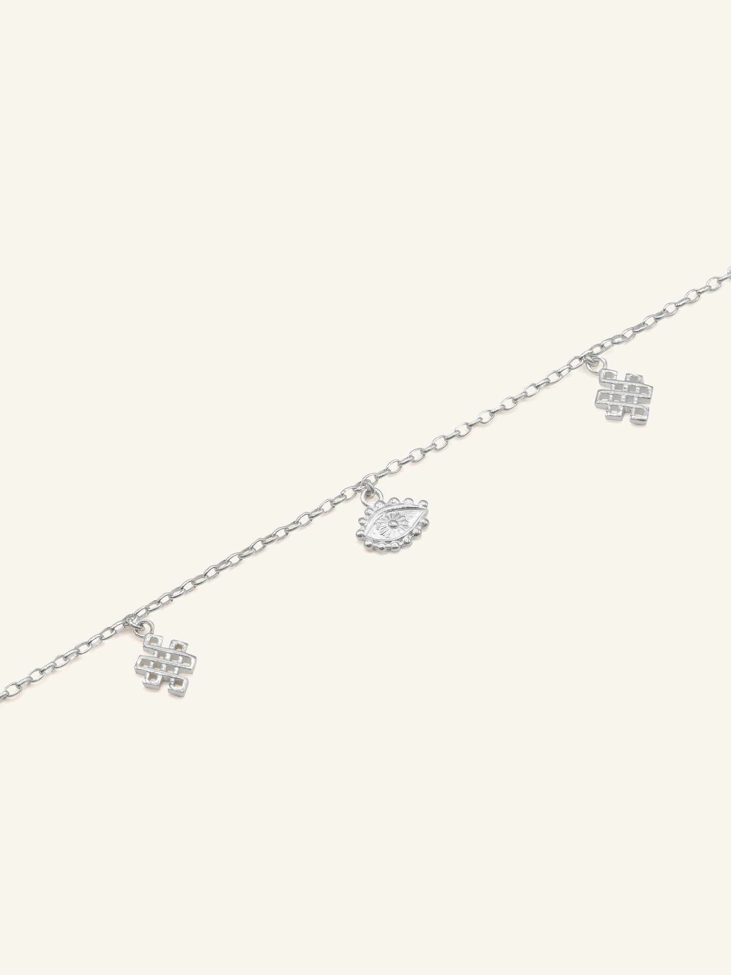 925 Sterling Silver Charms 1 Piece Bracelet