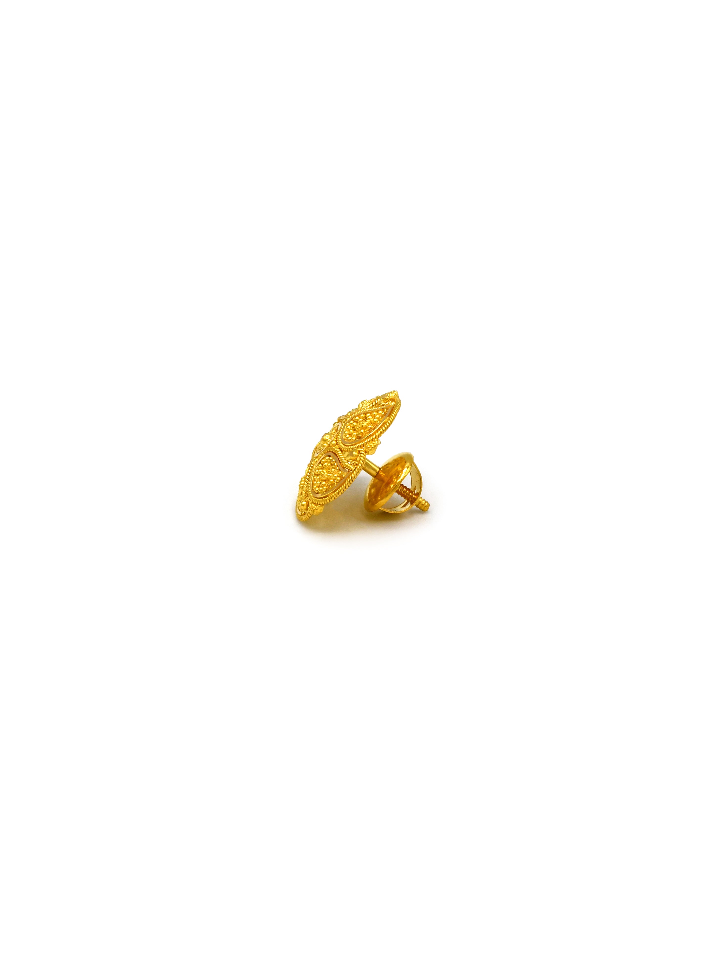 22ct Gold Stud Earrings - Roop Darshan