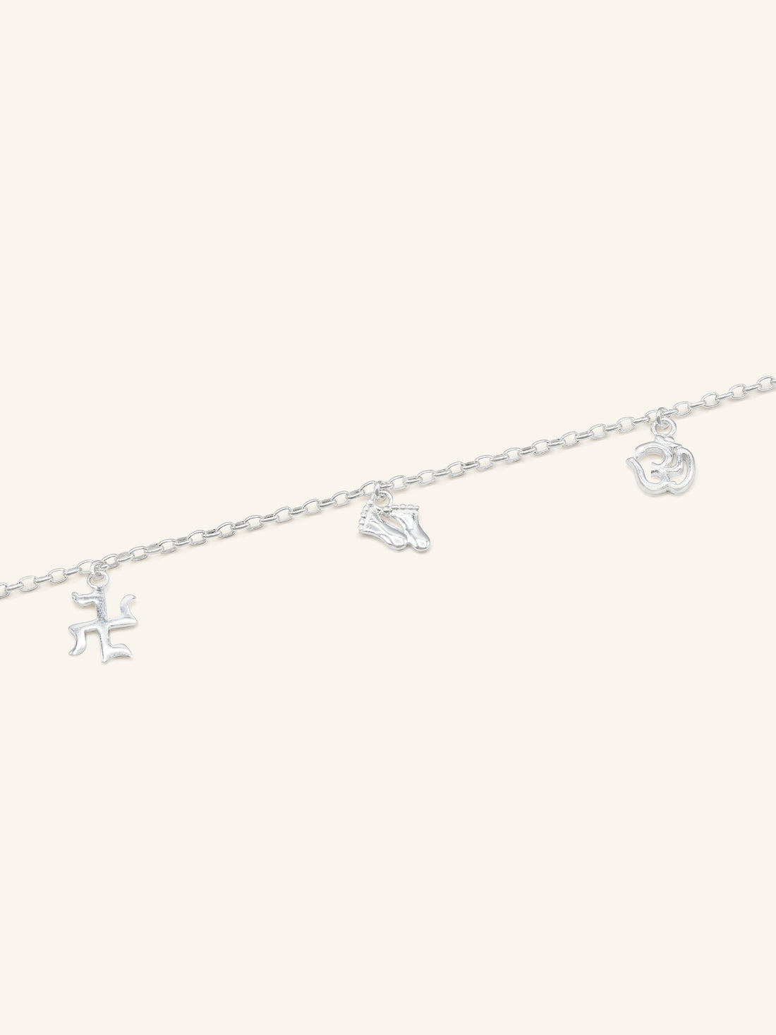 925 Sterling Silver Charms 1 Piece Bracelet