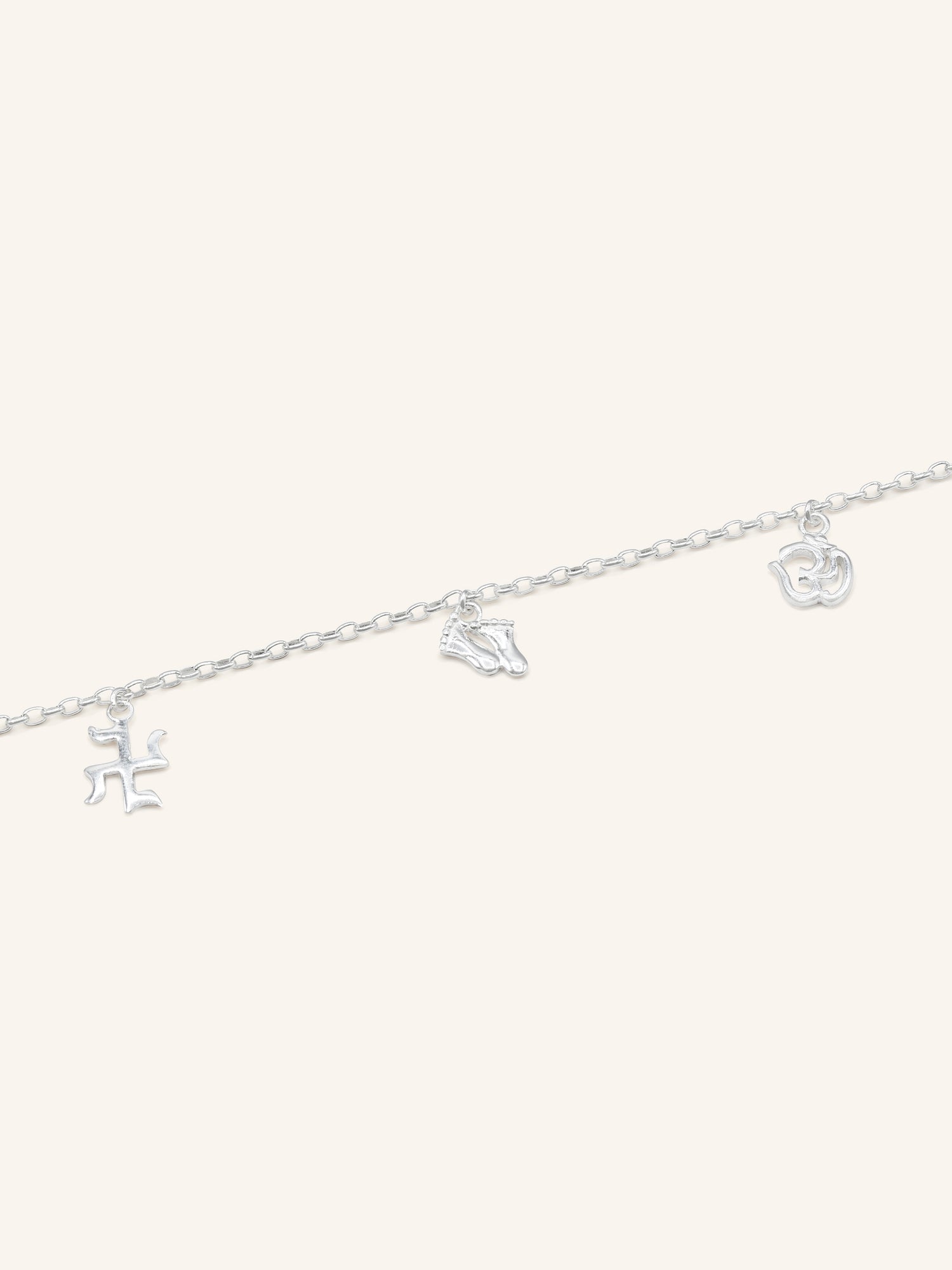 925 Sterling Silver Charms 1 Piece Bracelet