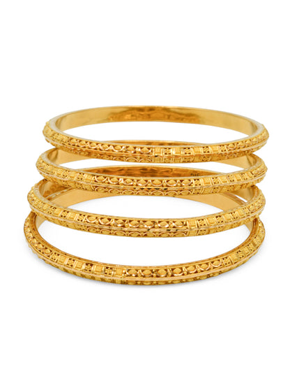 22ct Filigree Gold 4 Bangles