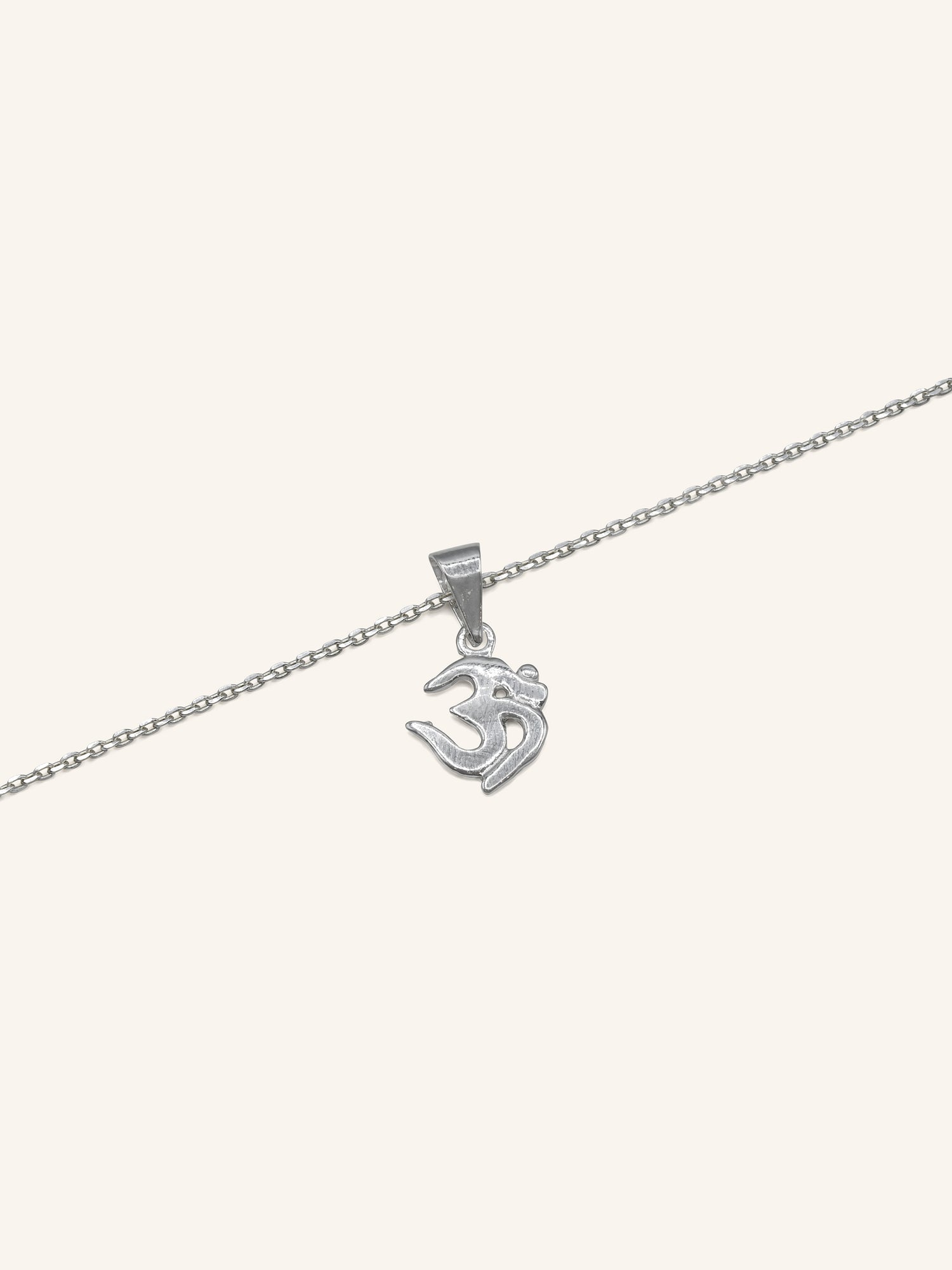 925 Sterling Silver OM Pendant