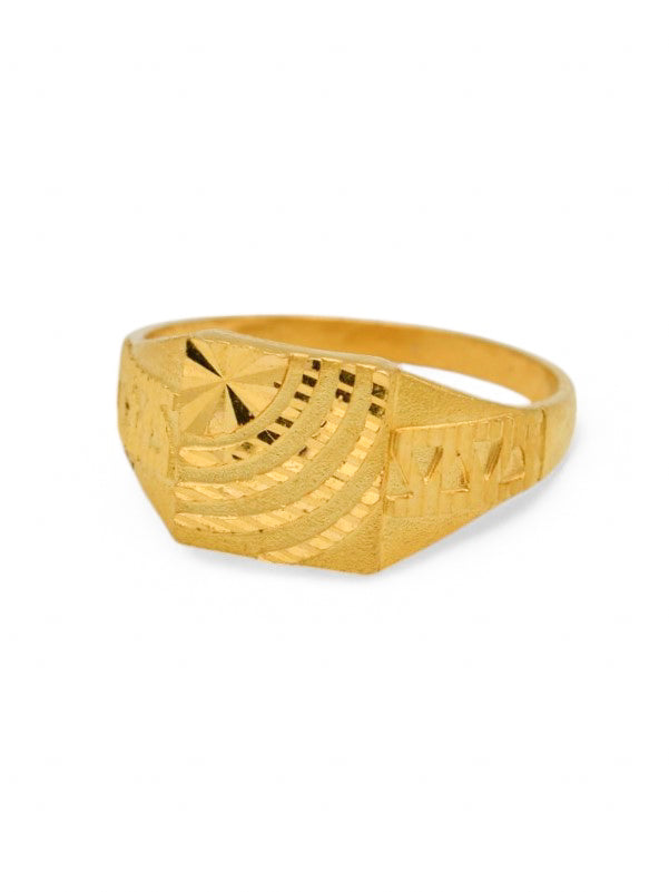 22ct Gold Mens Ring - Roop Darshan