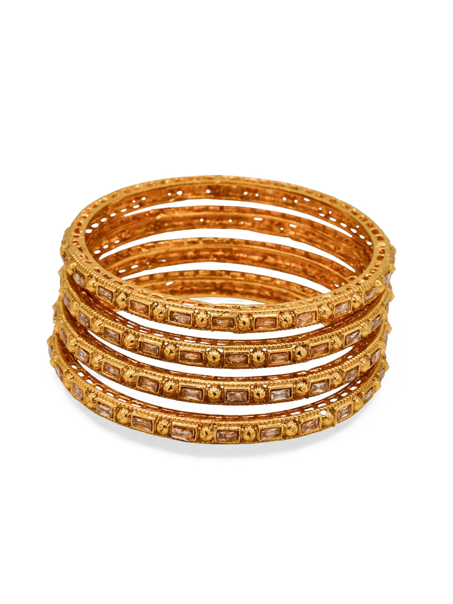 Costume Bangles With Stones - Roop Darshan