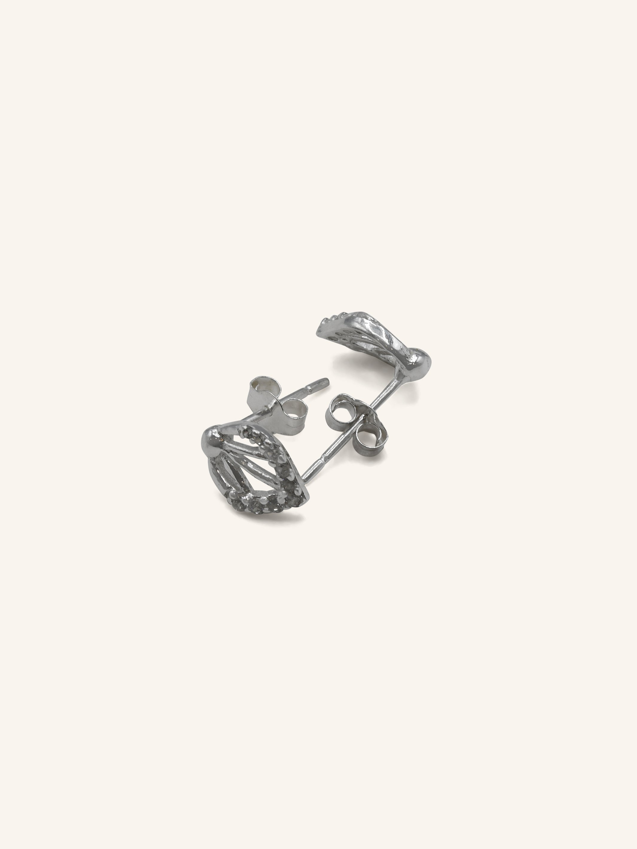 925 Sterling Silver  CZ Stud Earring