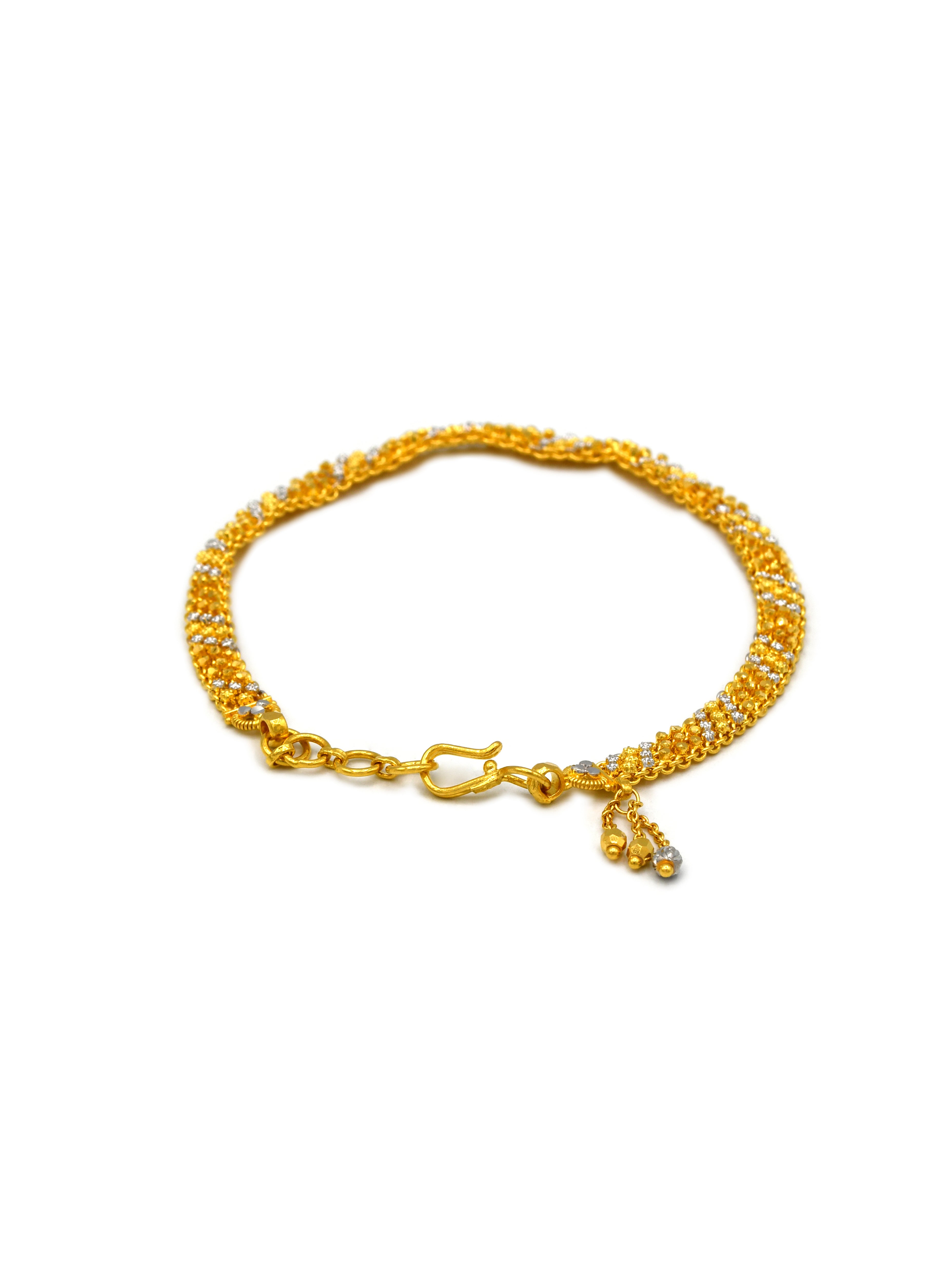 22ct Gold Two Tone Ladies Bracelet