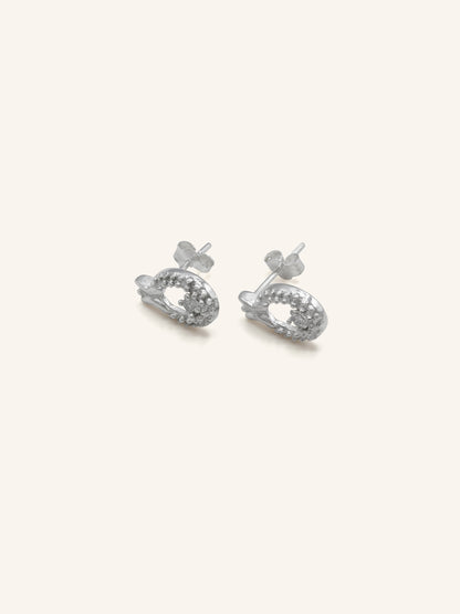 925 Sterling Silver CZ Stud Earring