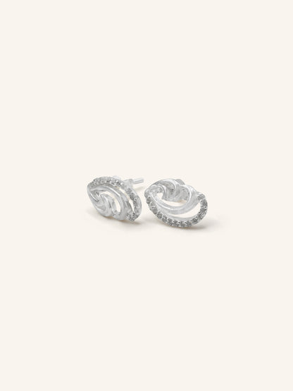 925 Sterling Silver CZ Stud Earring