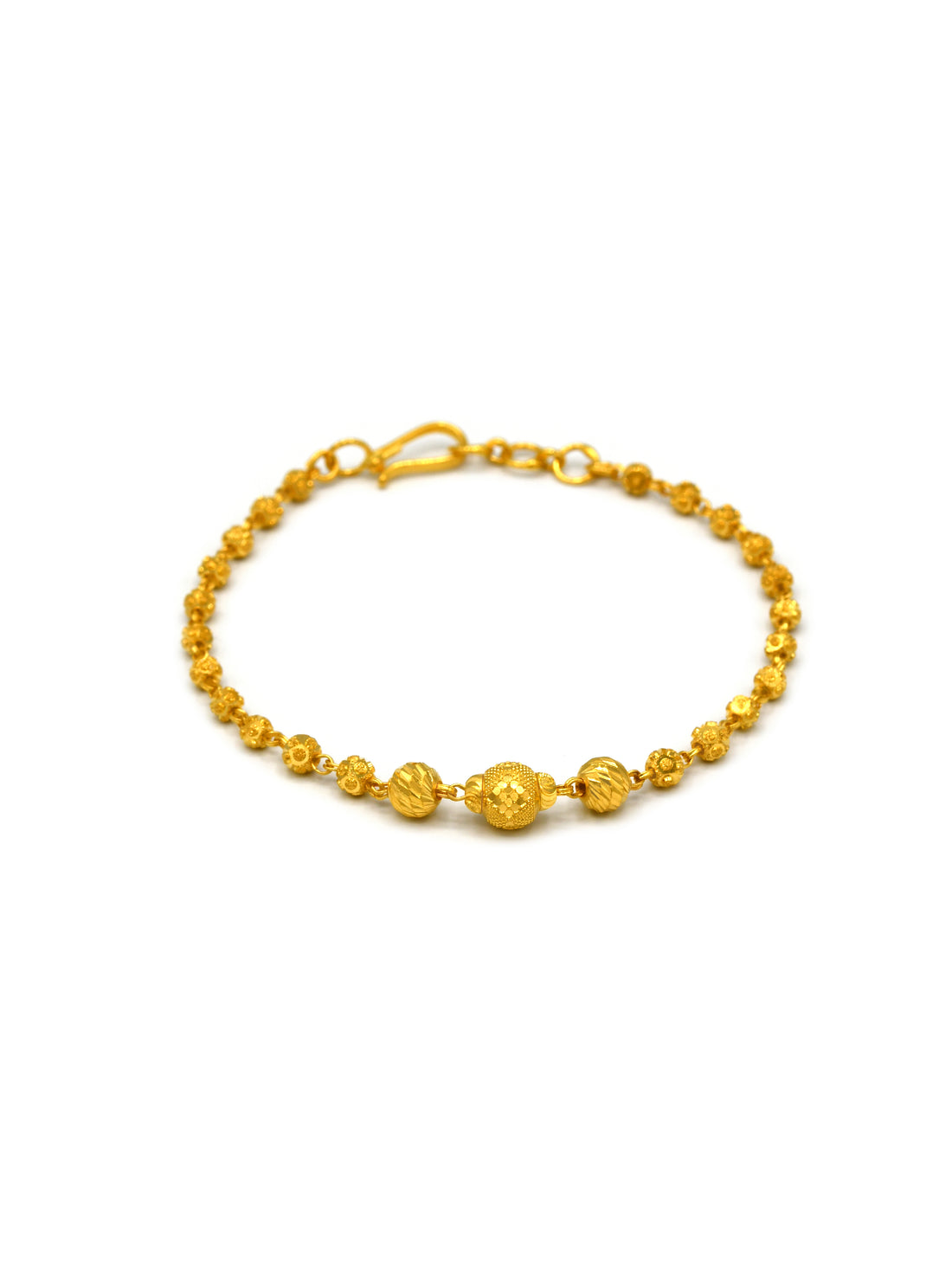 22ct Gold Ball Ladies Bracelet