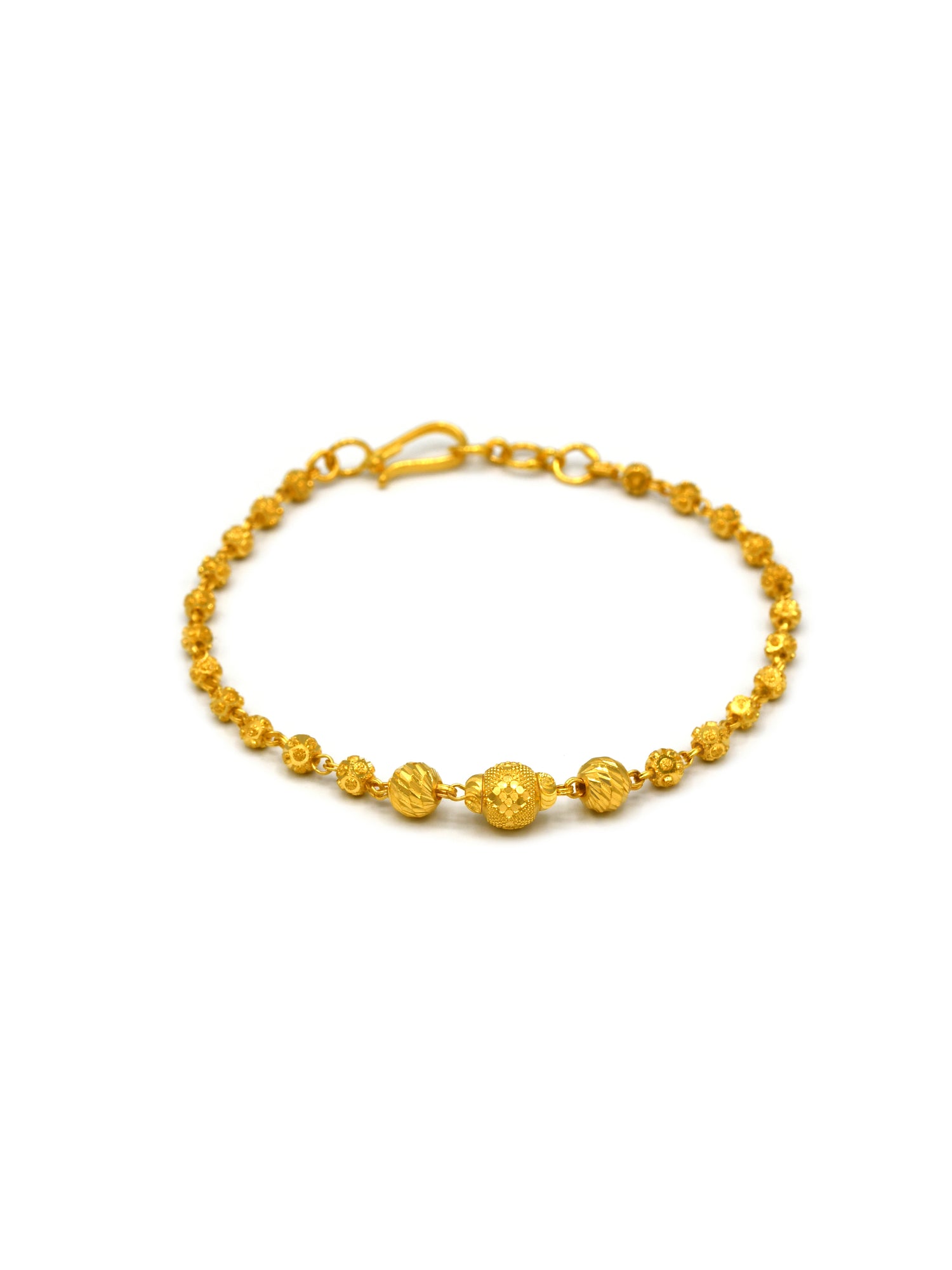 22ct Gold Ball Ladies Bracelet