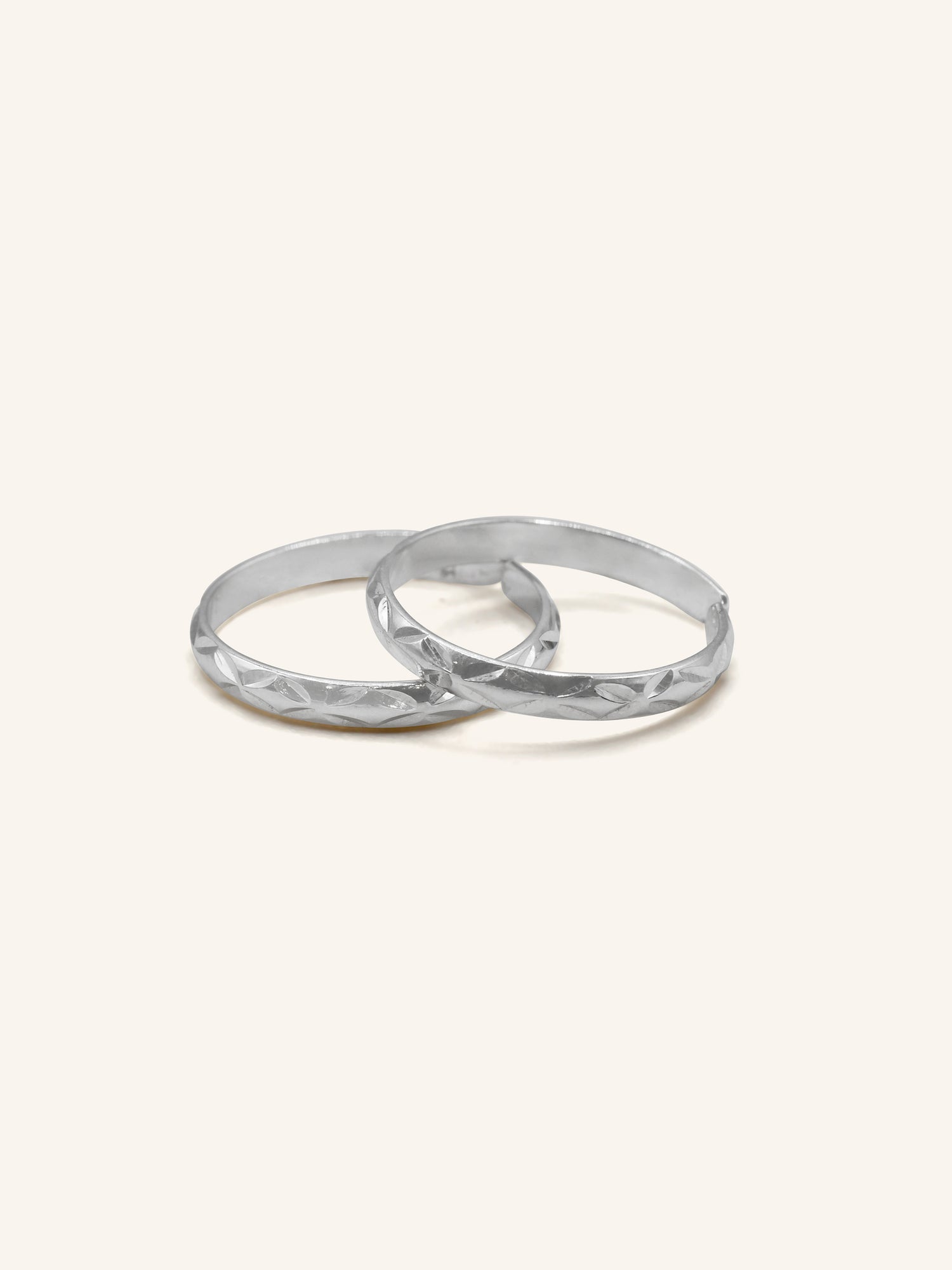 925 Sterling Silver Pair Toe Ring