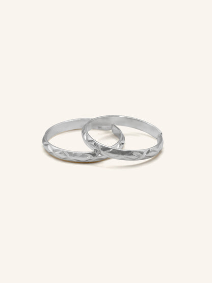 925 Sterling Silver Pair Toe Ring