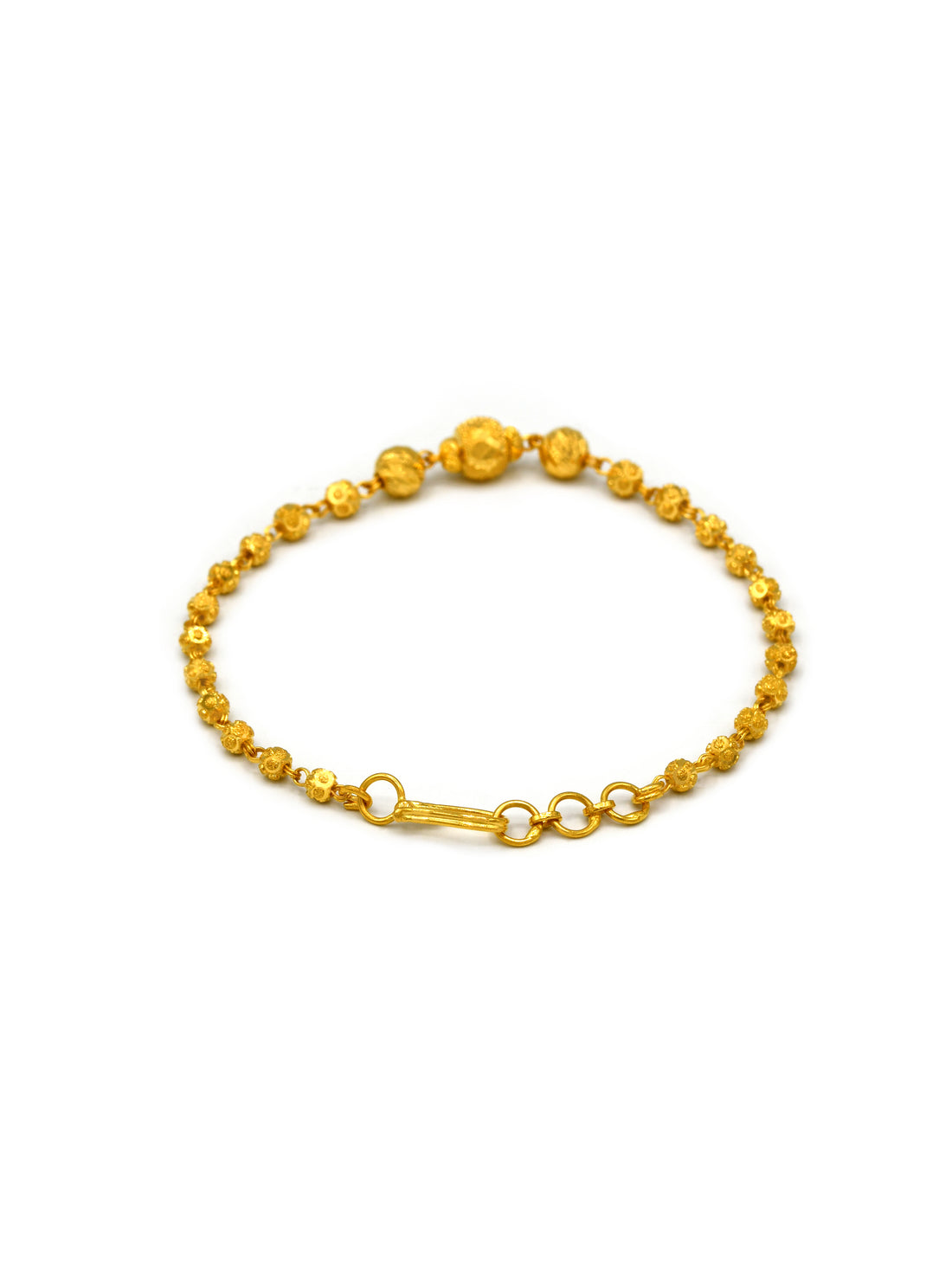 22ct Gold Ball Ladies Bracelet