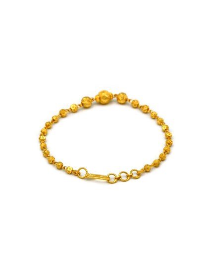 22ct Gold Ball Ladies Bracelet