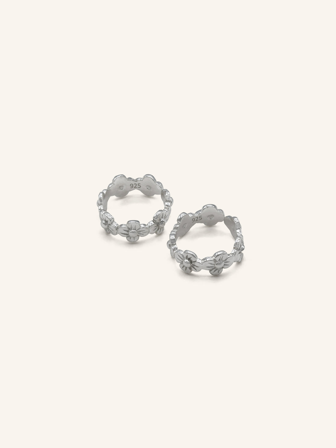 925 Sterling Silver Pair Toe Ring