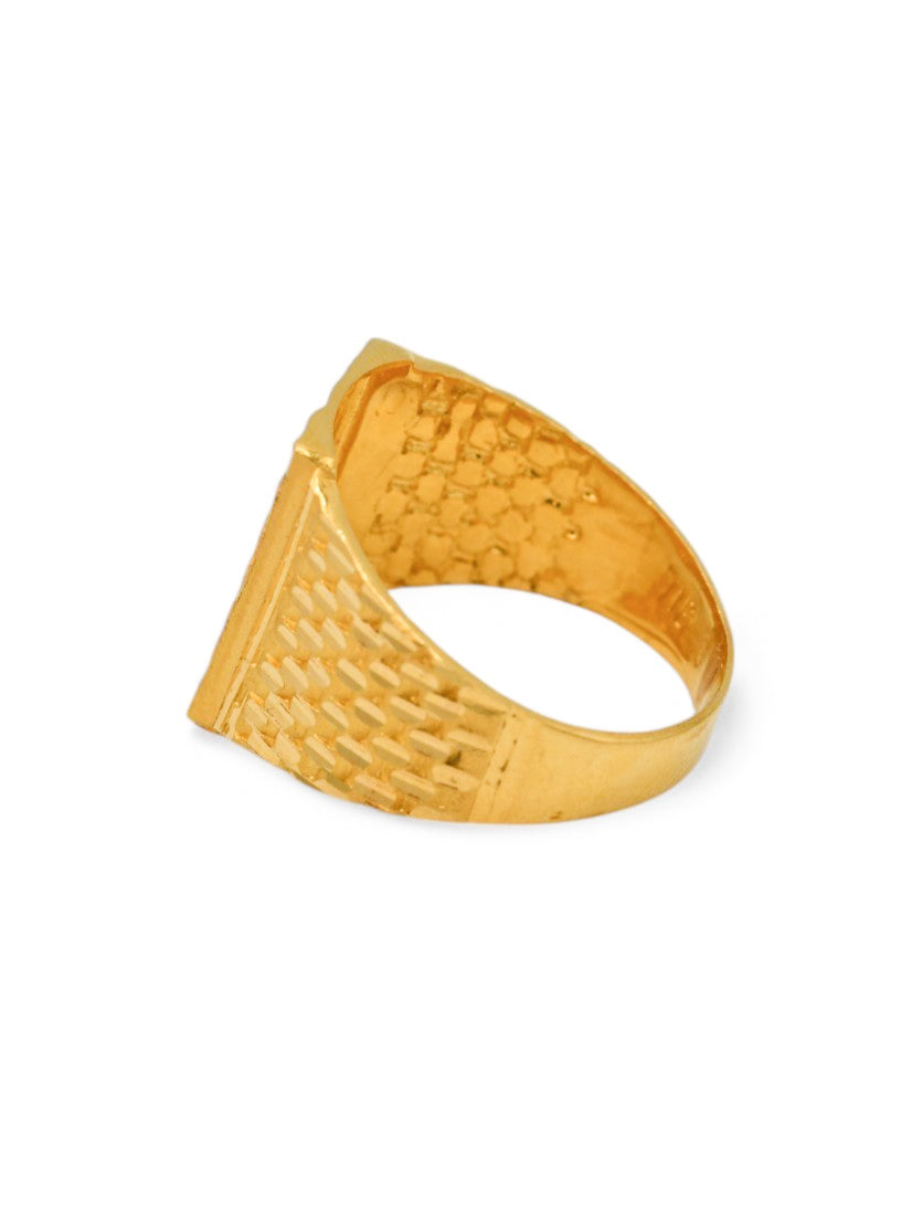 22ct Gold Mens Ring - Roop Darshan