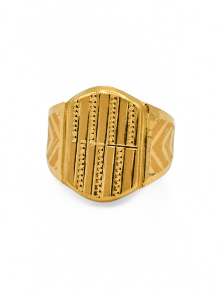 22ct Gold Mens Ring - Roop Darshan