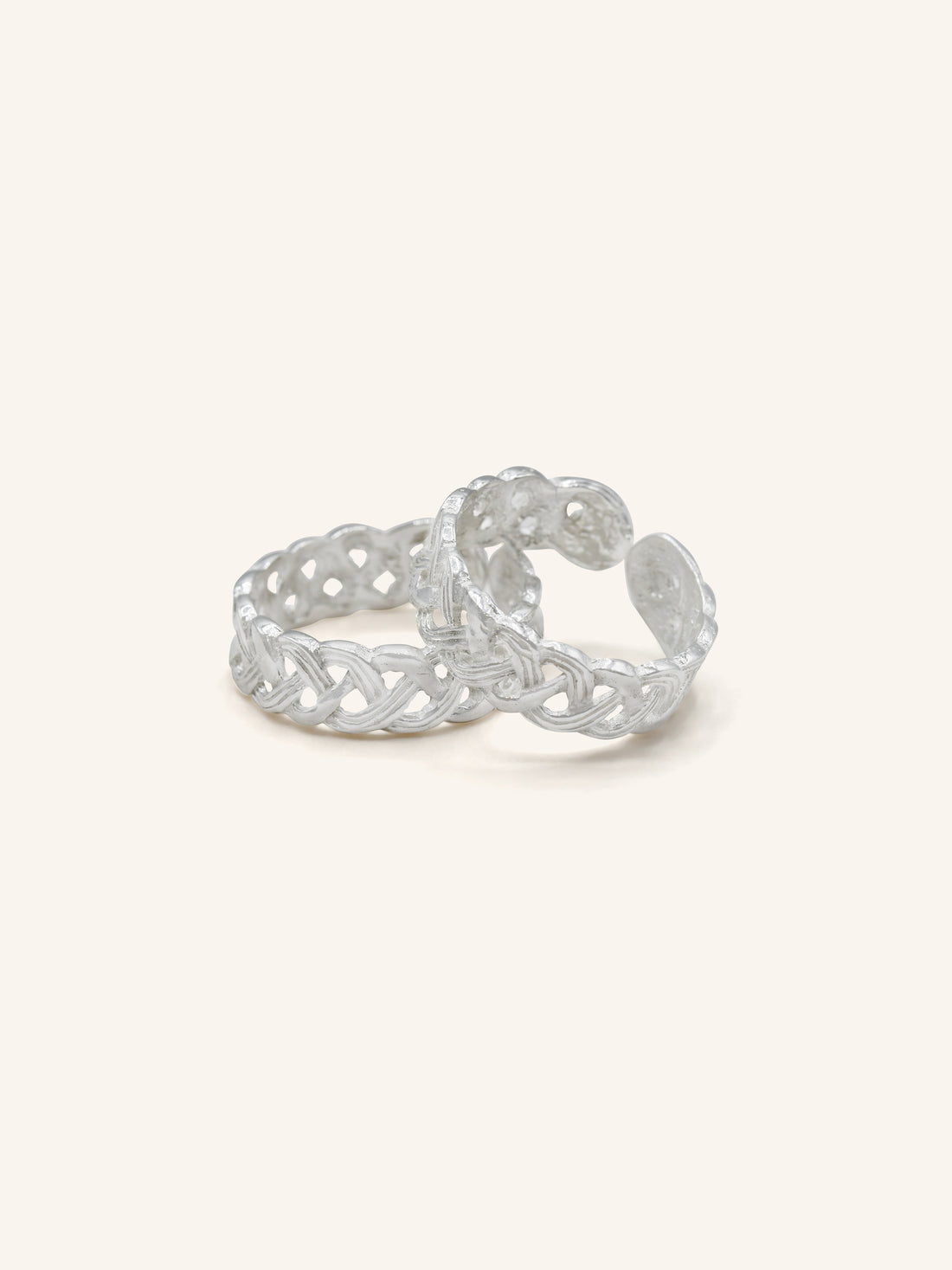 925 Sterling Silver Pair Toe Ring