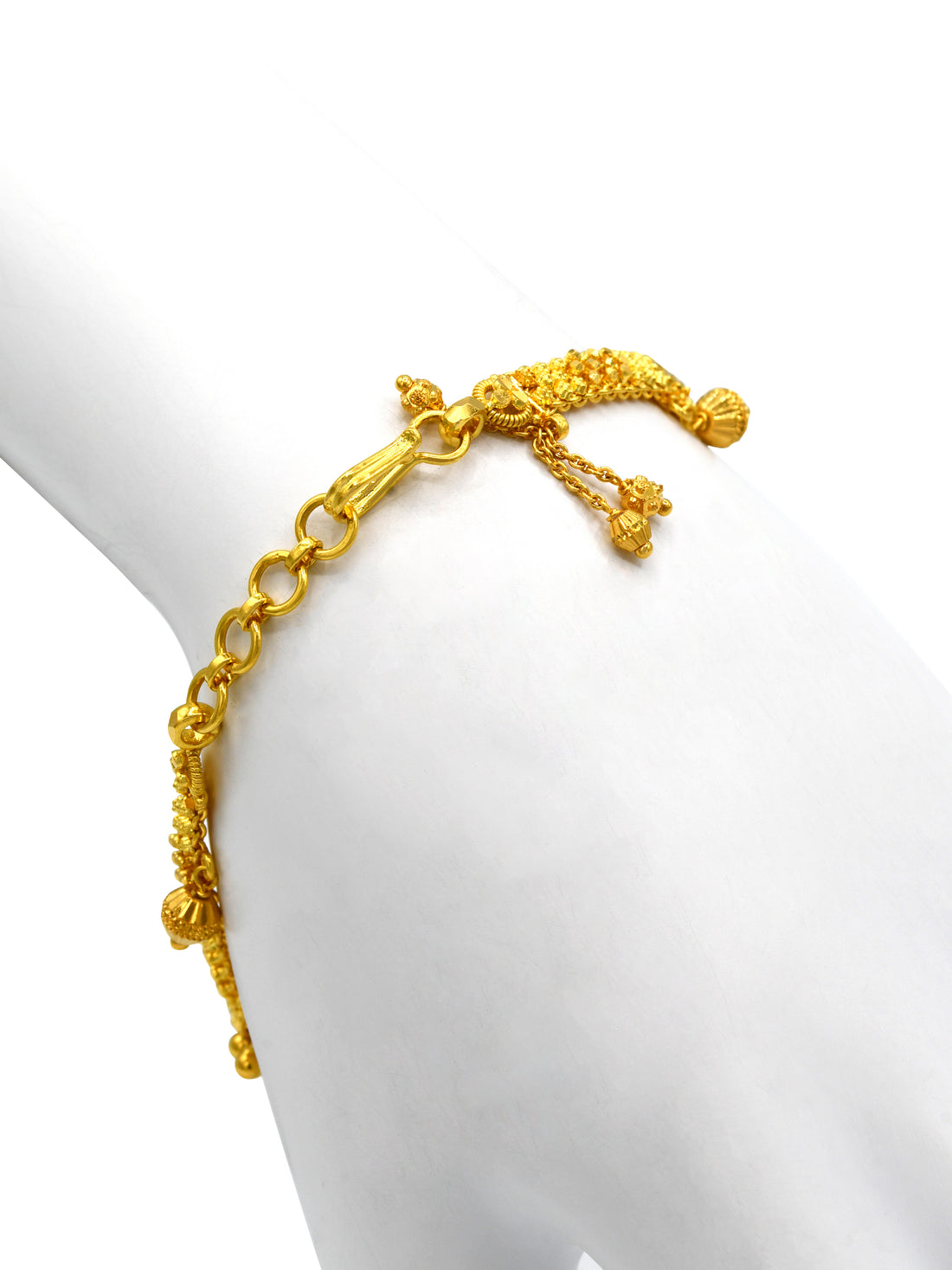 22ct Gold Charms Ladies Bracelet