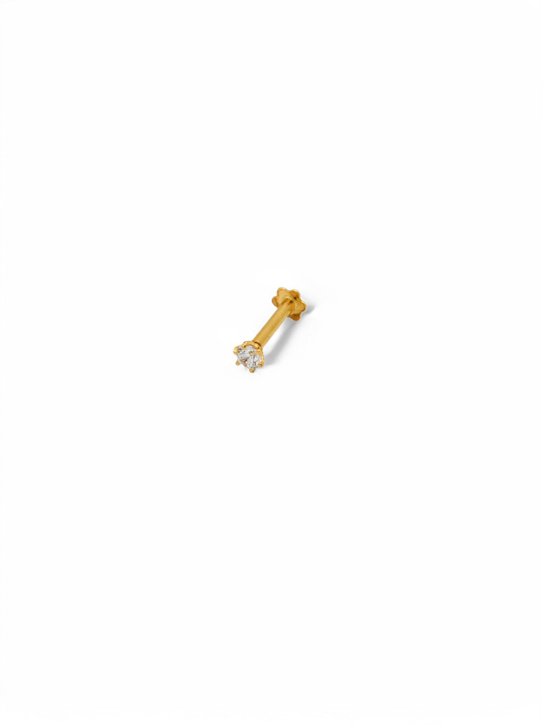 22ct Gold CZ Nose Pin
