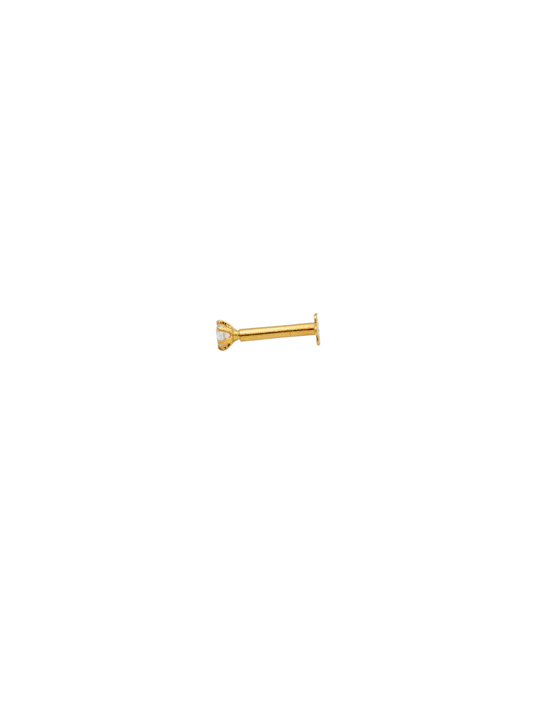 22ct Gold CZ Nose Pin