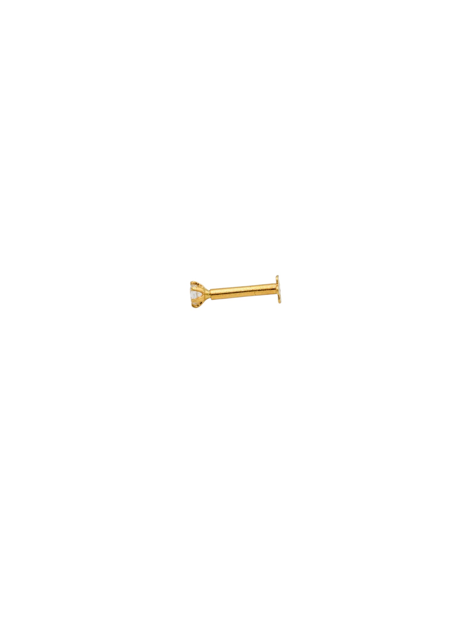 22ct Gold CZ Nose Pin
