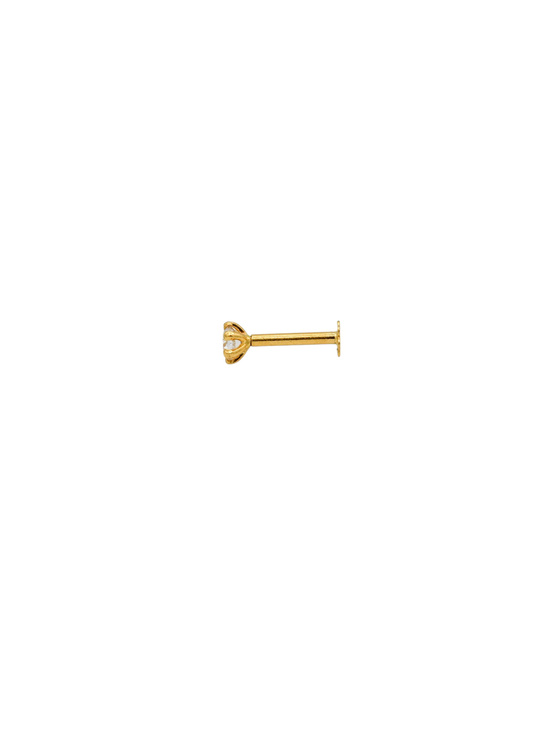 22ct Gold CZ Nose Pin