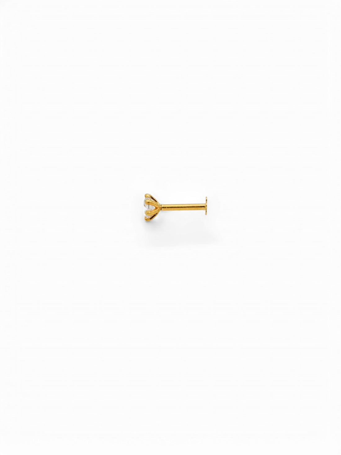 22ct Gold CZ Nose Pin