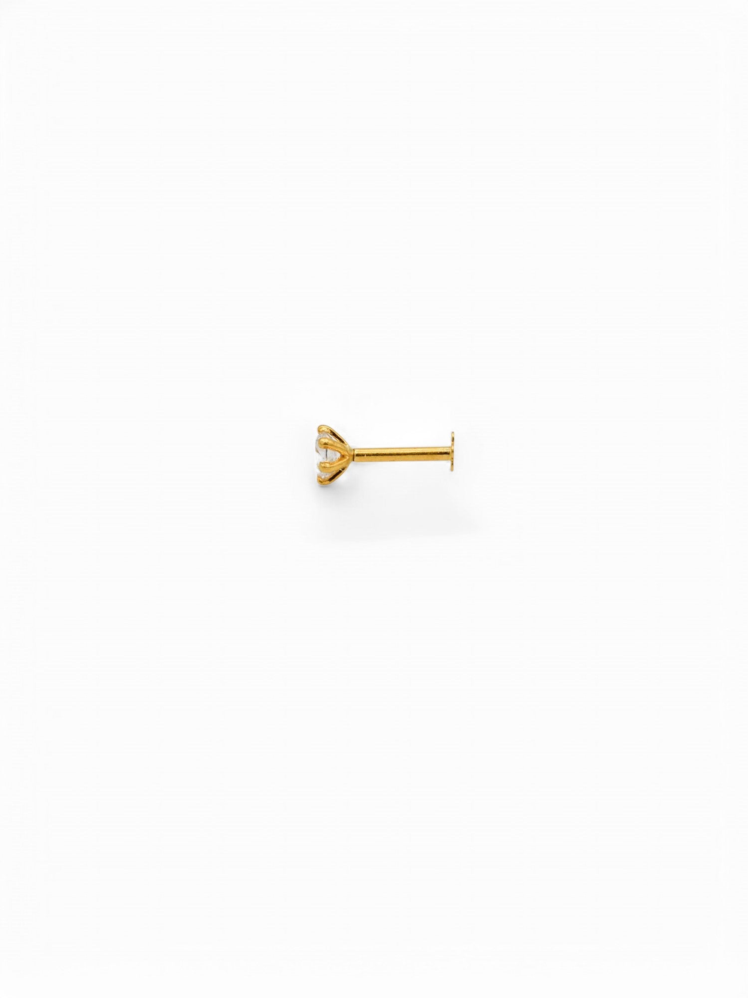 22ct Gold CZ Nose Pin