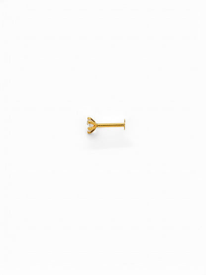 22ct Gold CZ Nose Pin