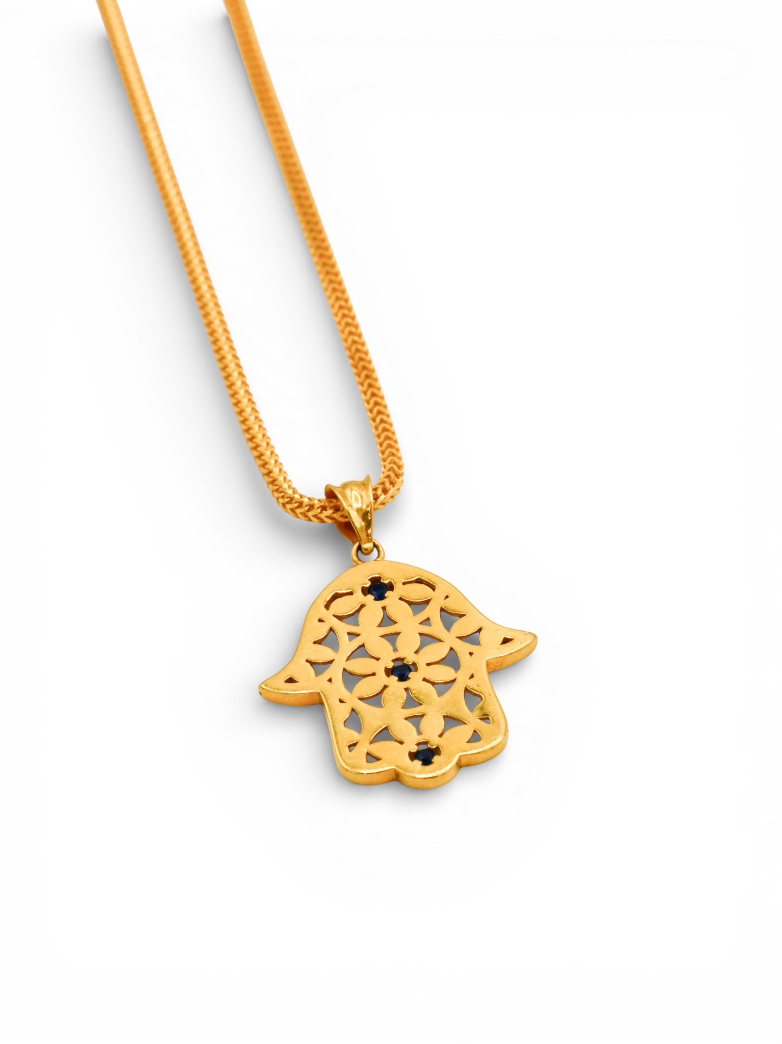 22ct Gold Hamsa Hand Pendant