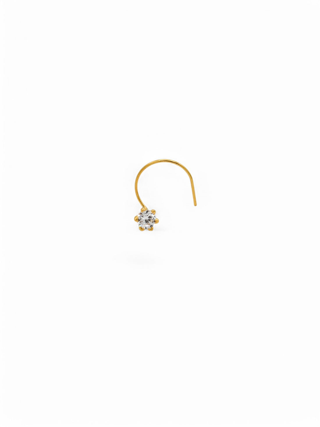 22ct Gold CZ Nose Pin