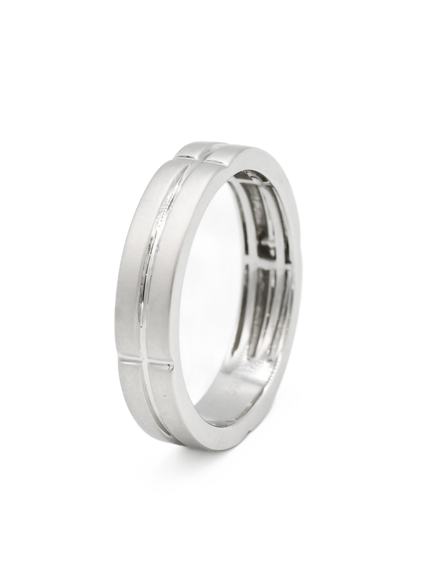 950 Platinum Mens Band Ring - Roop Darshan