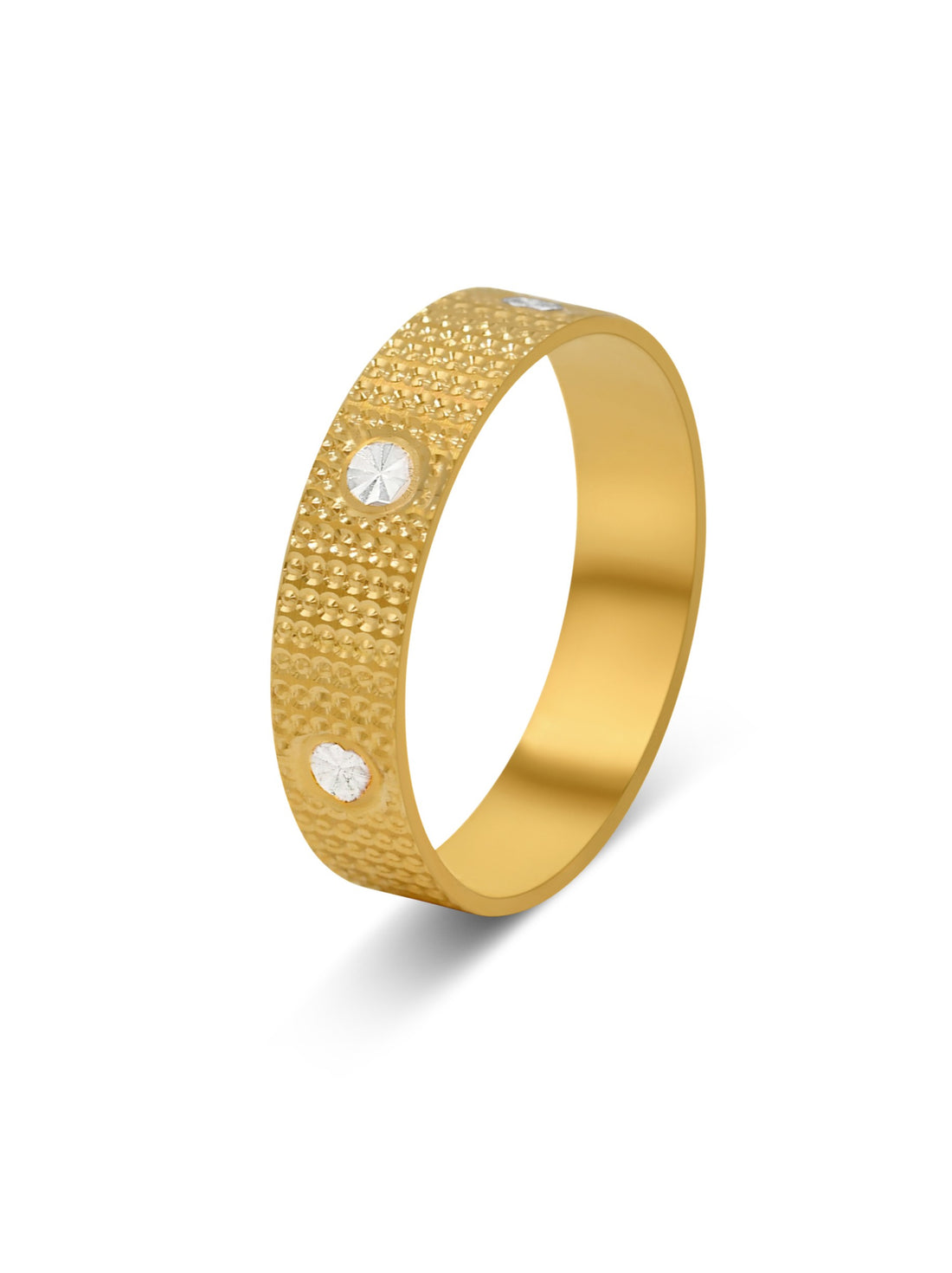 22ct Gold Two Tone Band Ring