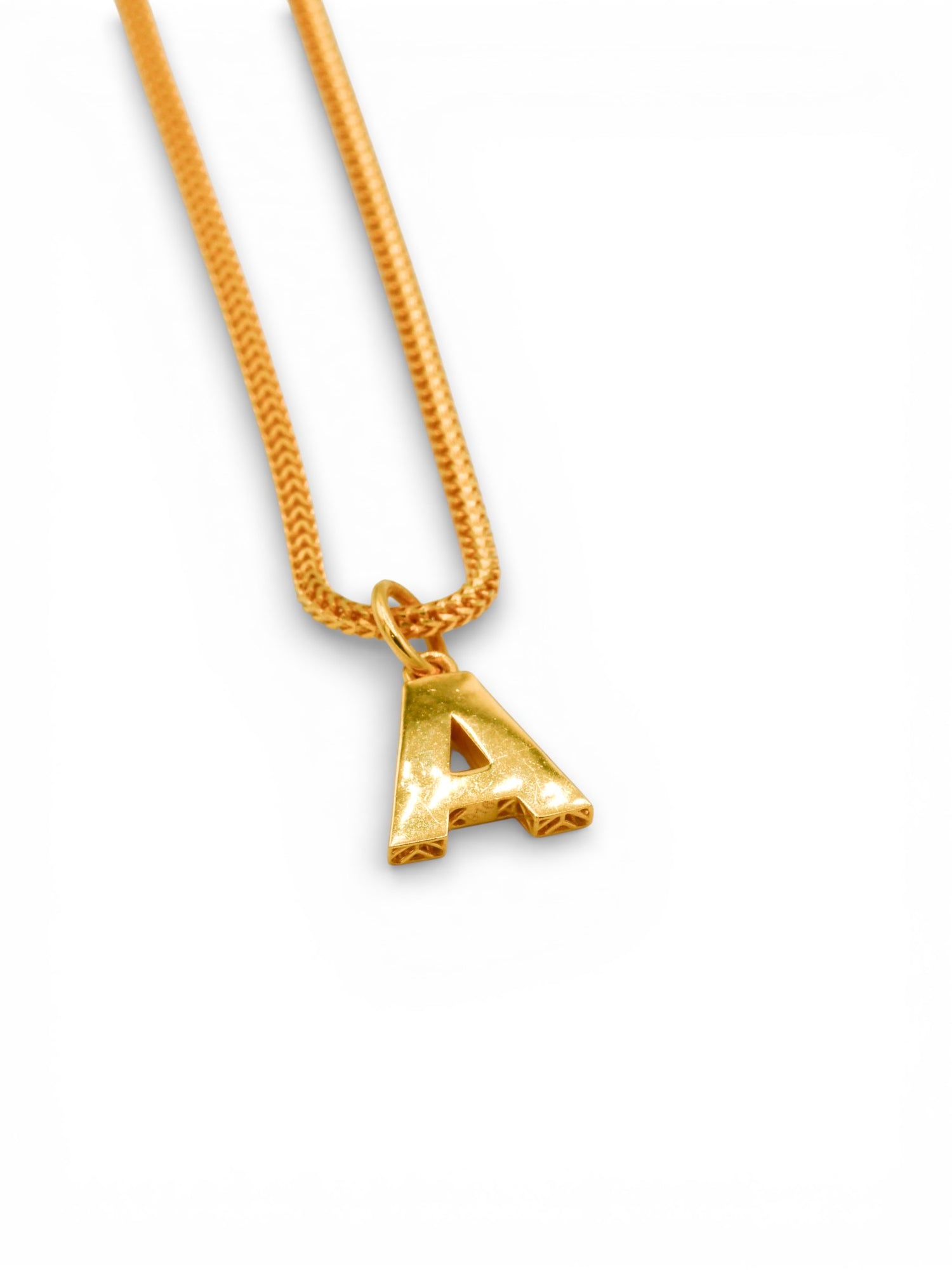 22ct Gold "A" Pendant