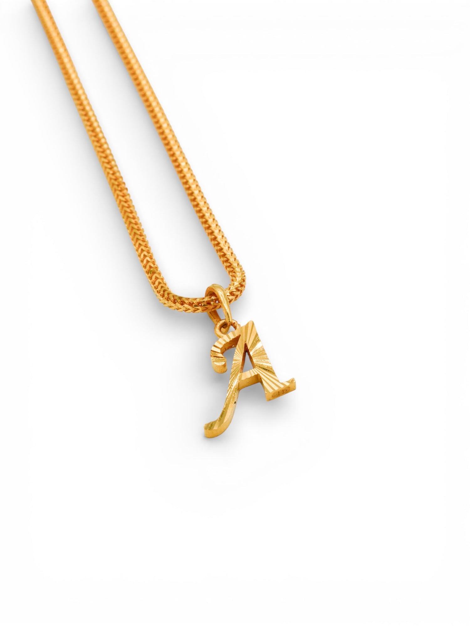 22ct Gold "A" Pendant