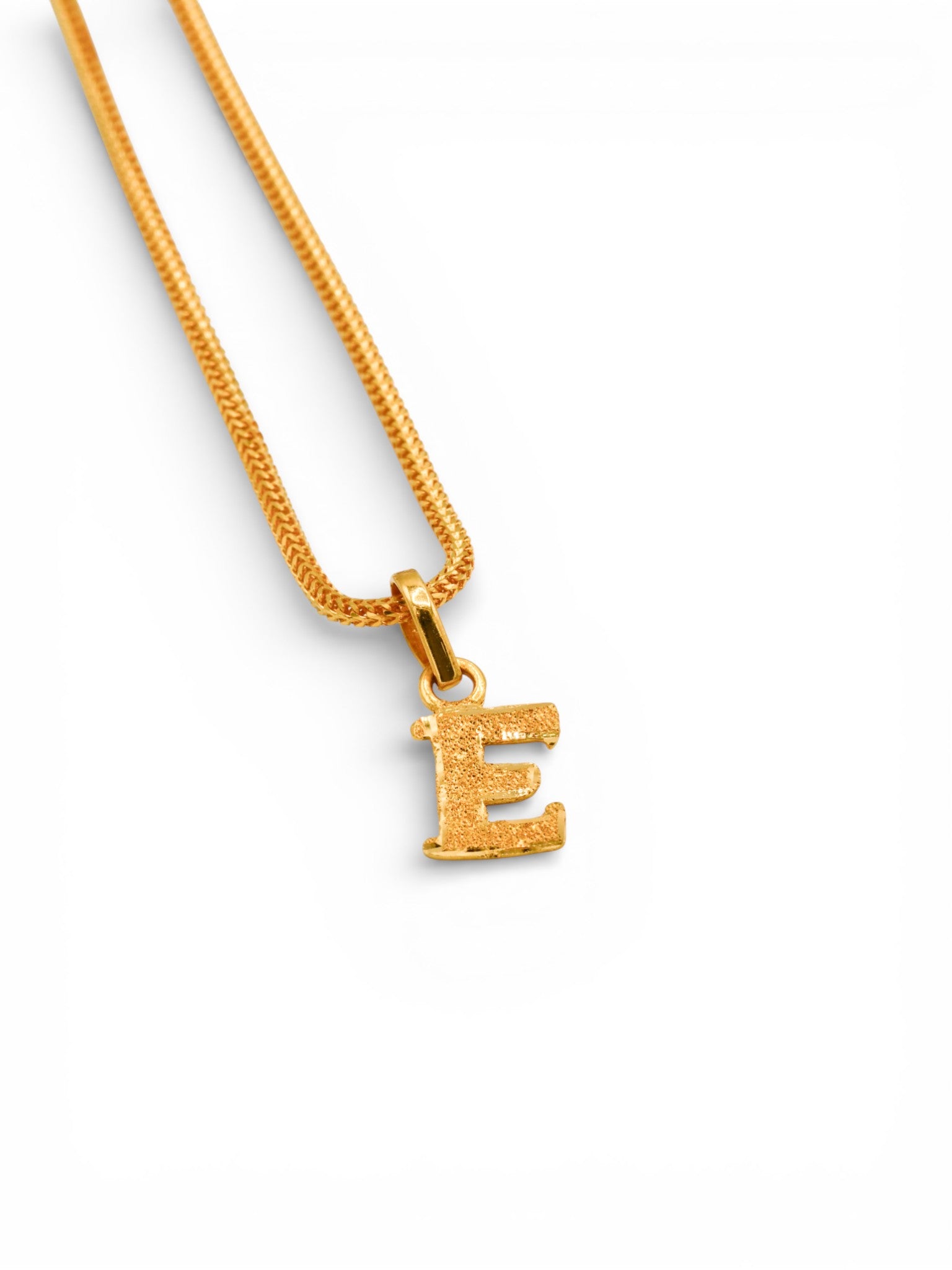 22ct Gold "E" Pendant