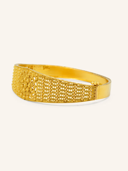 22ct Gold 1 Piece Screw Bangle