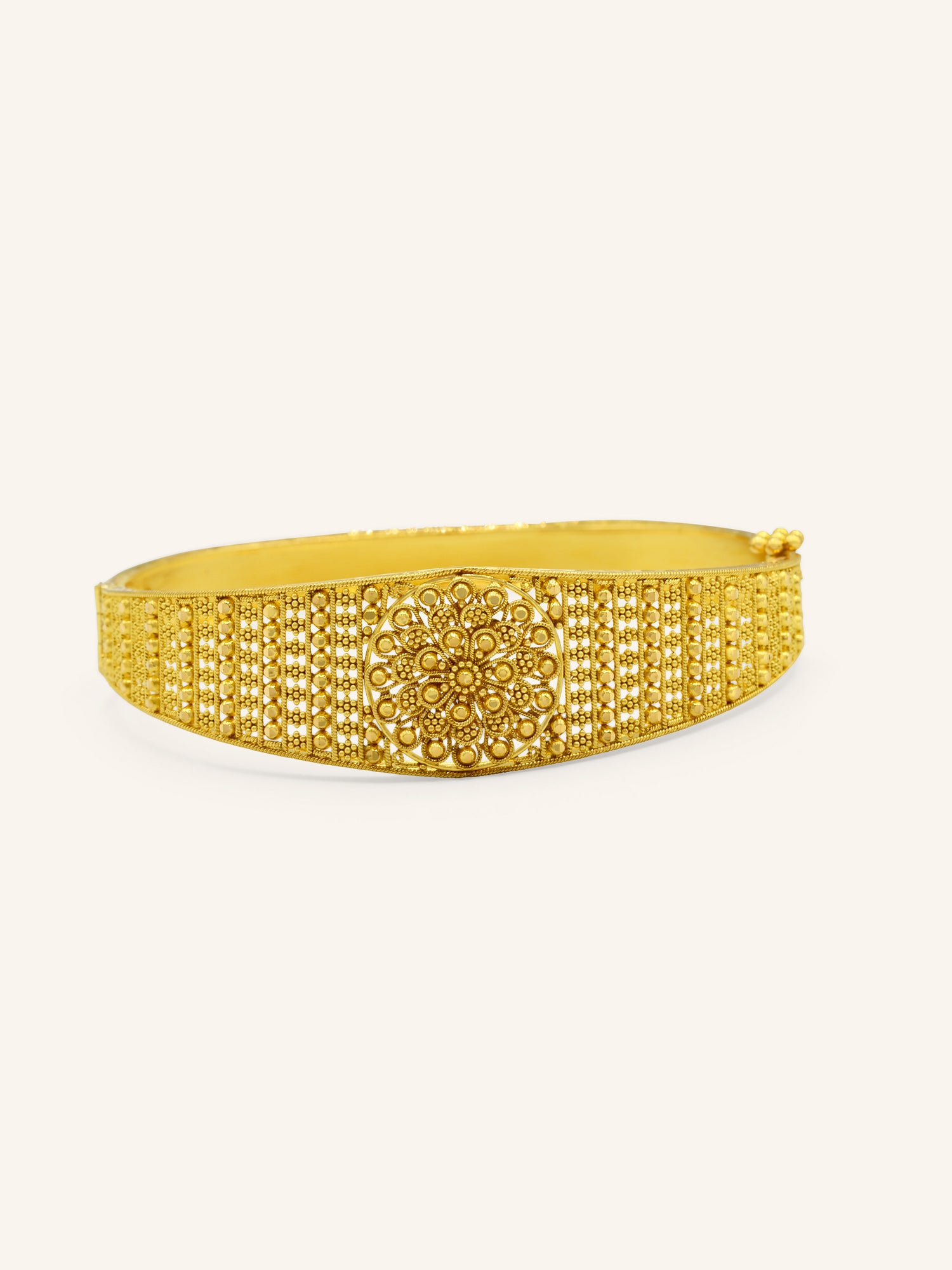 22ct Gold 1 Piece Screw Bangle