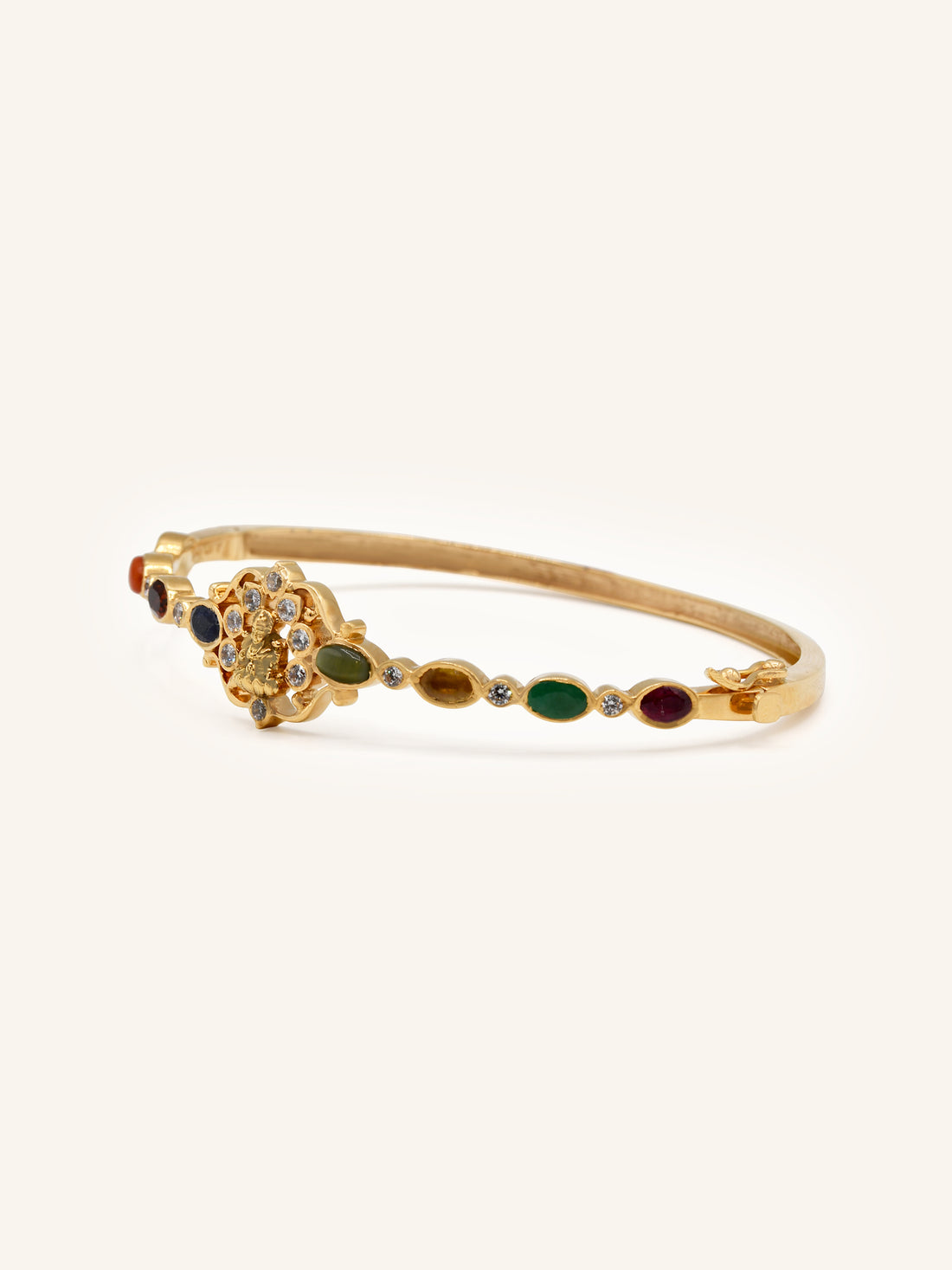 22ct Rose Gold 1 Piece Navratna Bangle