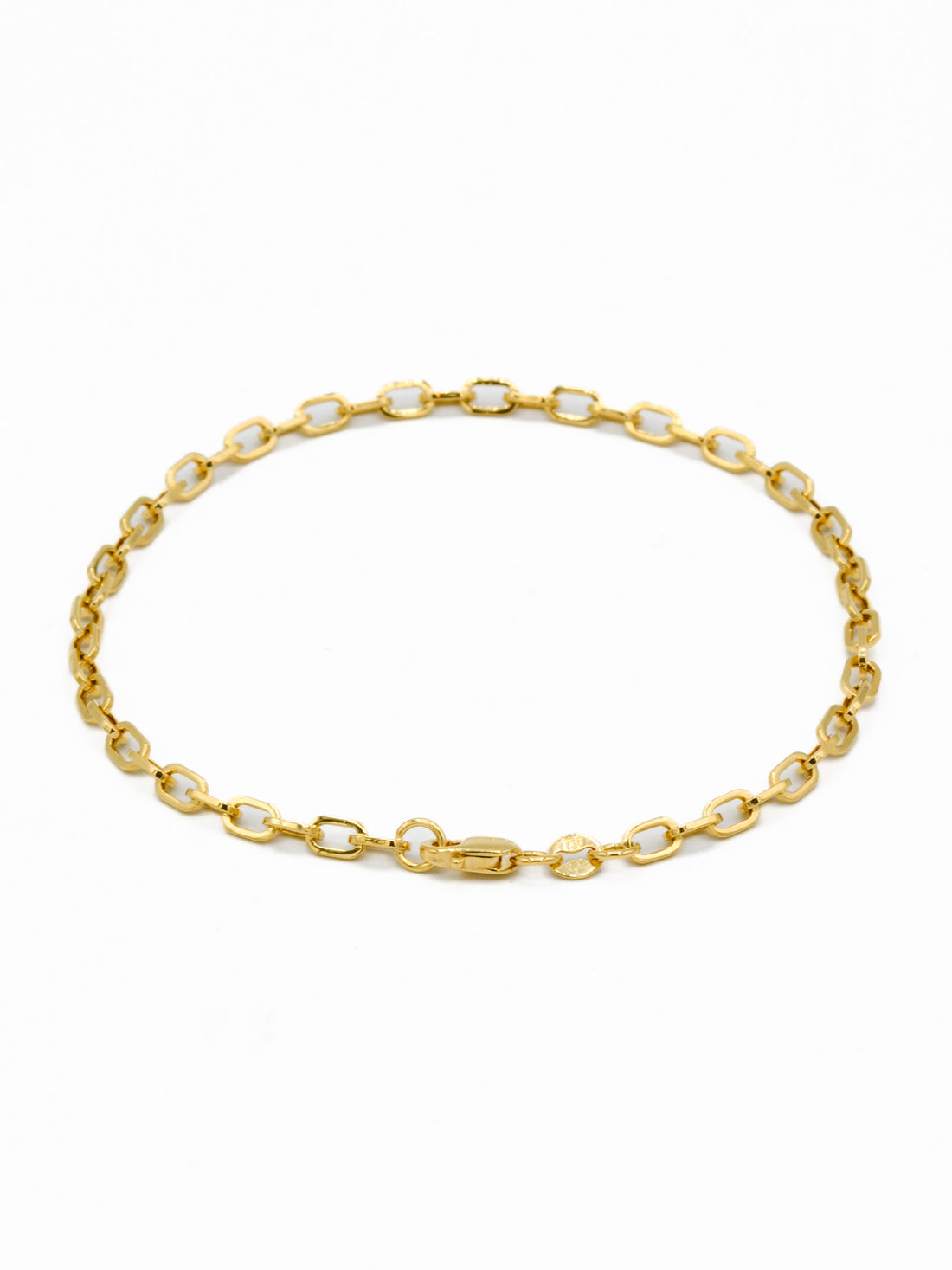 18ct Gold Hollow Link Bracelet - Roop Darshan