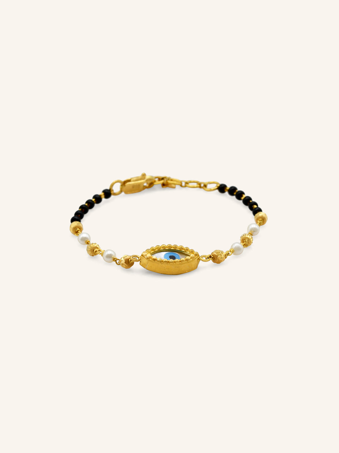22ct Gold Evil Eye 1 Piece Baby Bracelet