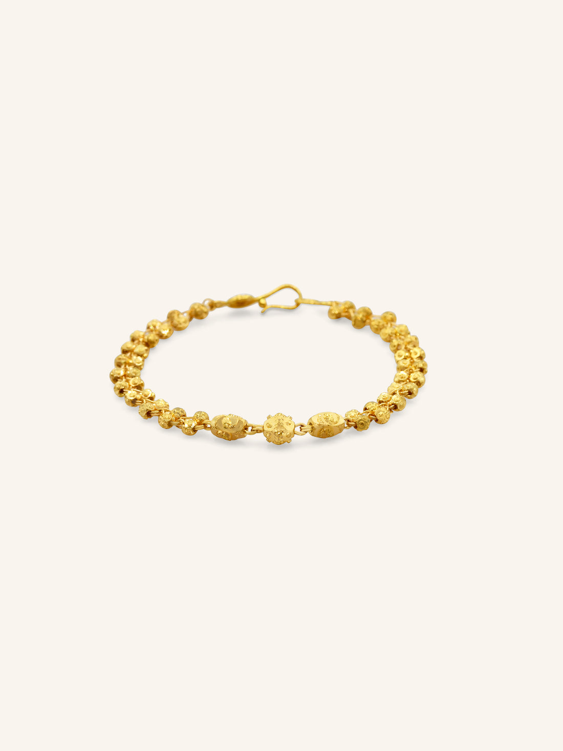 22ct Gold Ball 1 Piece Baby Bracelet