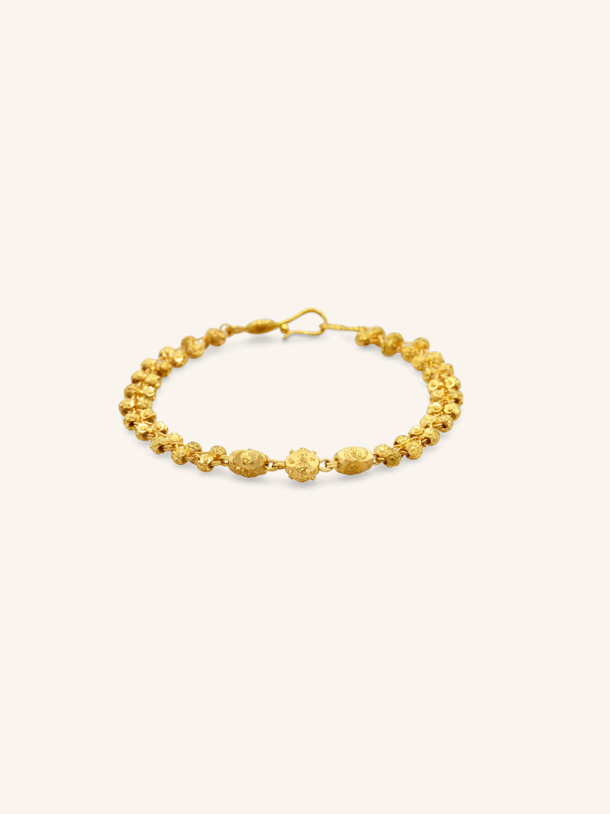 22ct Gold Ball 1 Piece Baby Bracelet