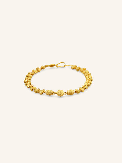 22ct Gold Ball 1 Piece Baby Bracelet