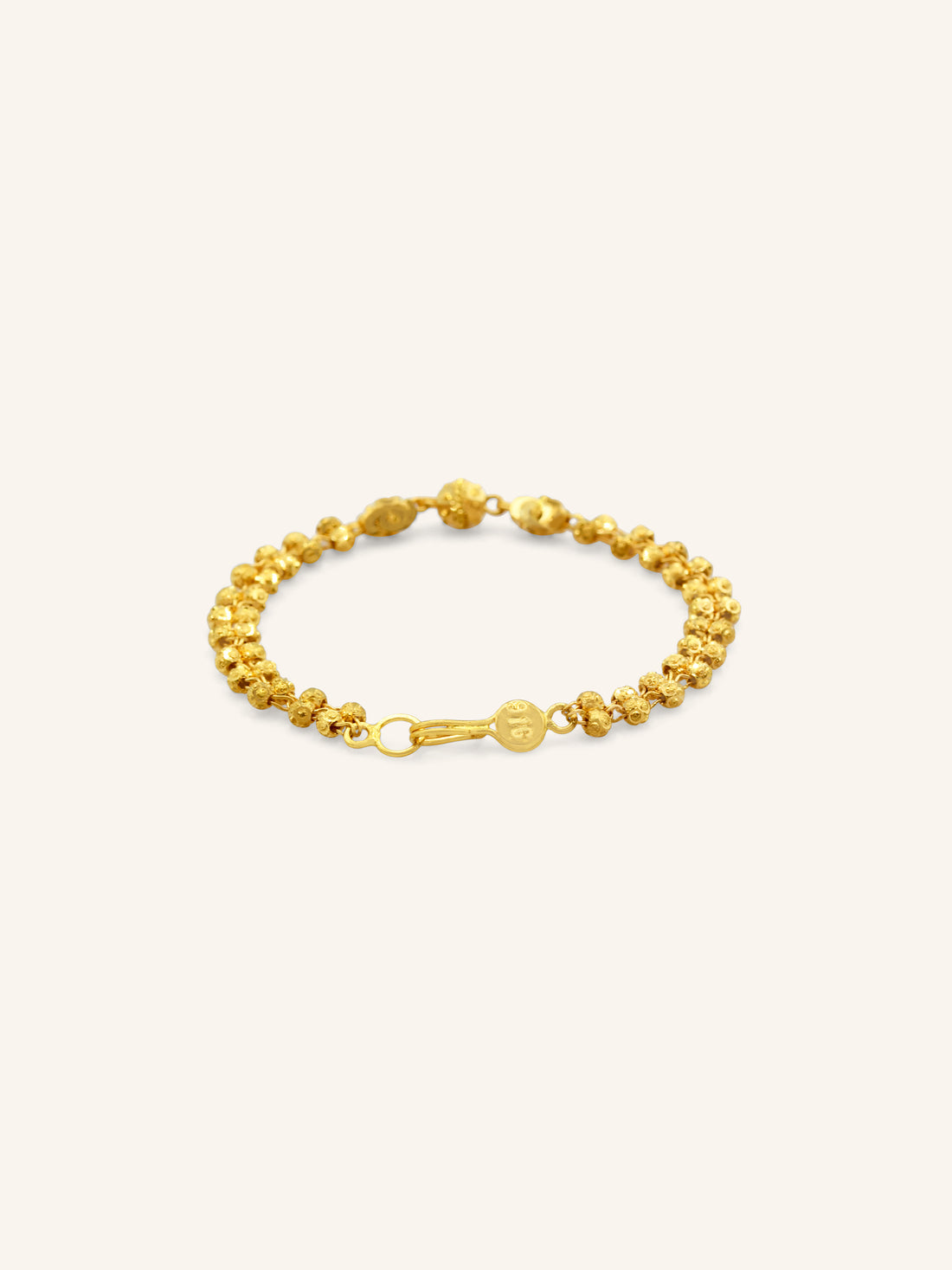 22ct Gold Ball 1 Piece Baby Bracelet