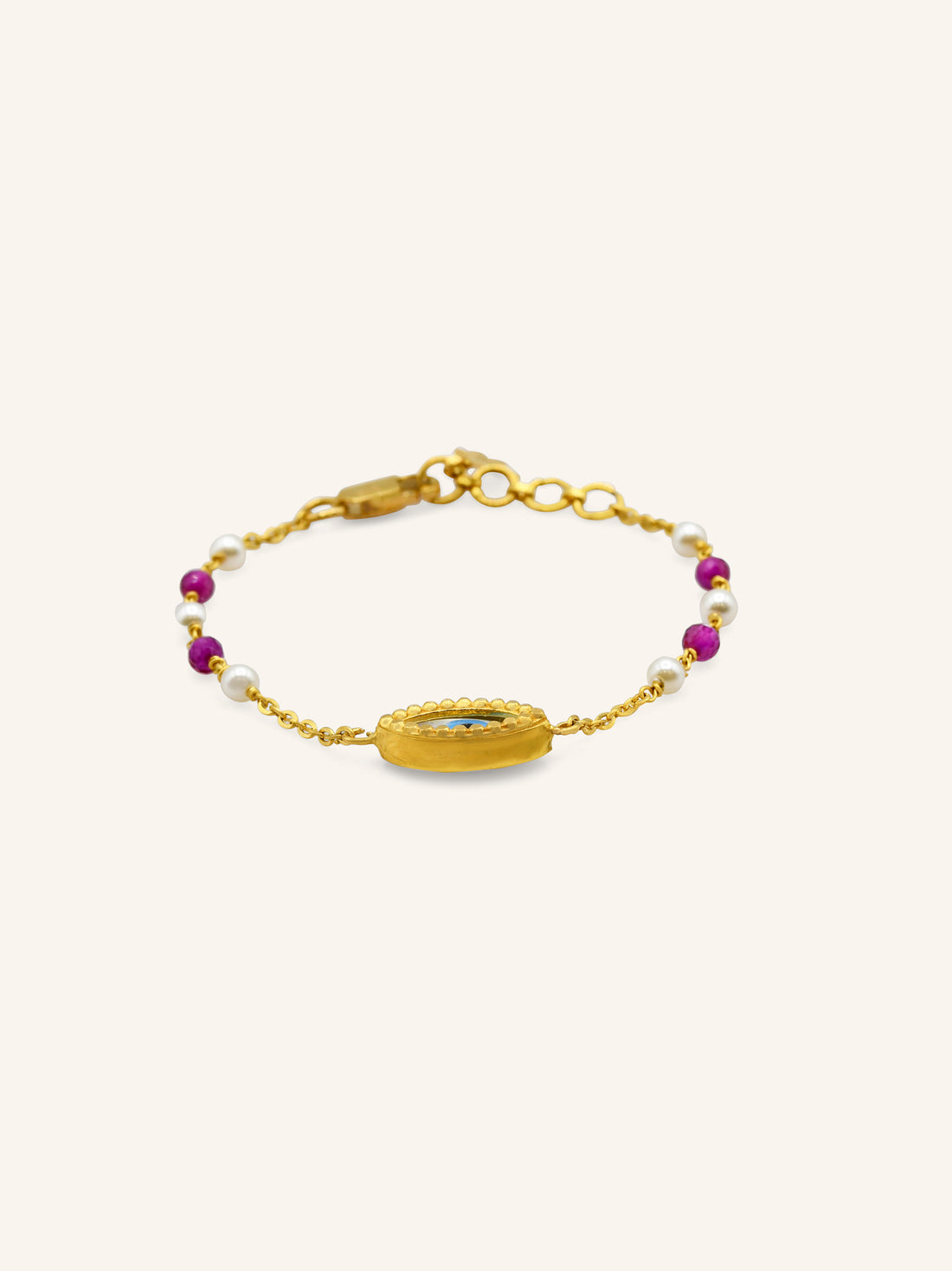 22ct Gold Evil Eye 1 Piece Baby Bracelet
