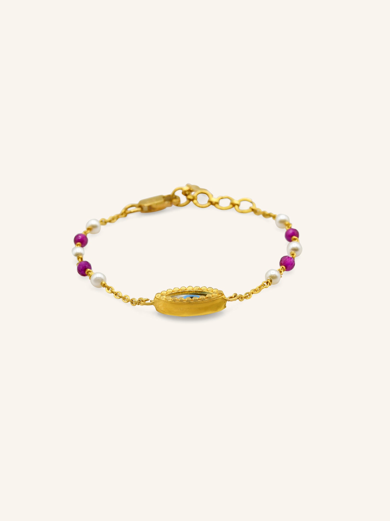 22ct Gold Evil Eye 1 Piece Baby Bracelet