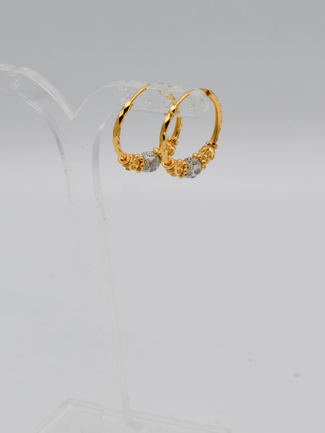 22ct Gold Two Tone Ball Bali - Roop Darshan